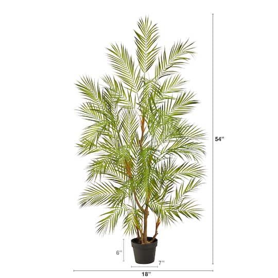 4.5ft. Potted Areca Artificial Palm Tree